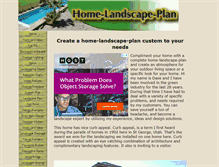 Tablet Screenshot of home-landscape-plan.com